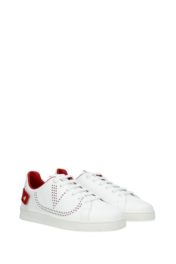 商品Valentino|Sneakers Leather White Red,价格¥1739,第2张图片详细描述