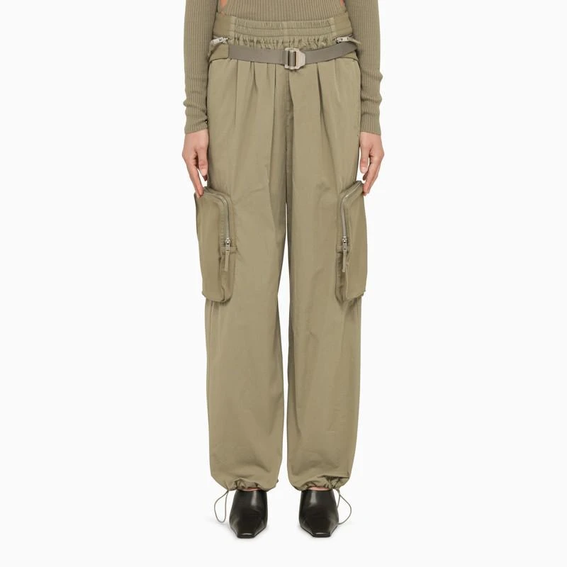 商品Dion Lee|SAGE GREEN CARGO TROUSERS WITH BELT BAG,价格¥5444,第1张图片