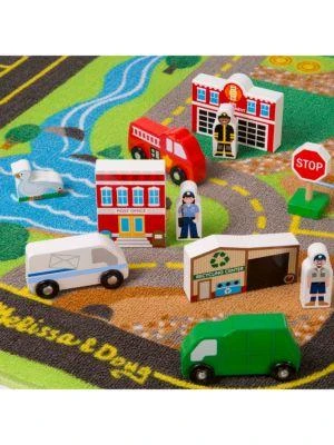 商品Melissa & Doug|Deluxe Road Rug Play Set,价格¥834,第4张图片详细描述