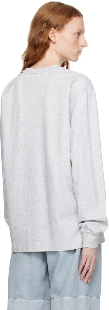 商品Alexander Wang|Gray Glitter Long Sleeve T-Shirt,价格¥1472,第3张图片详细描述