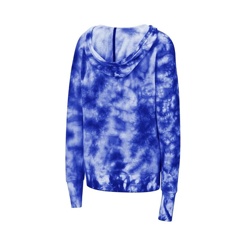 商品Colosseum|Women's Royal Kansas Jayhawks Shavonee Tie-Dye Pullover Hoodie,价格¥376,第2张图片详细描述
