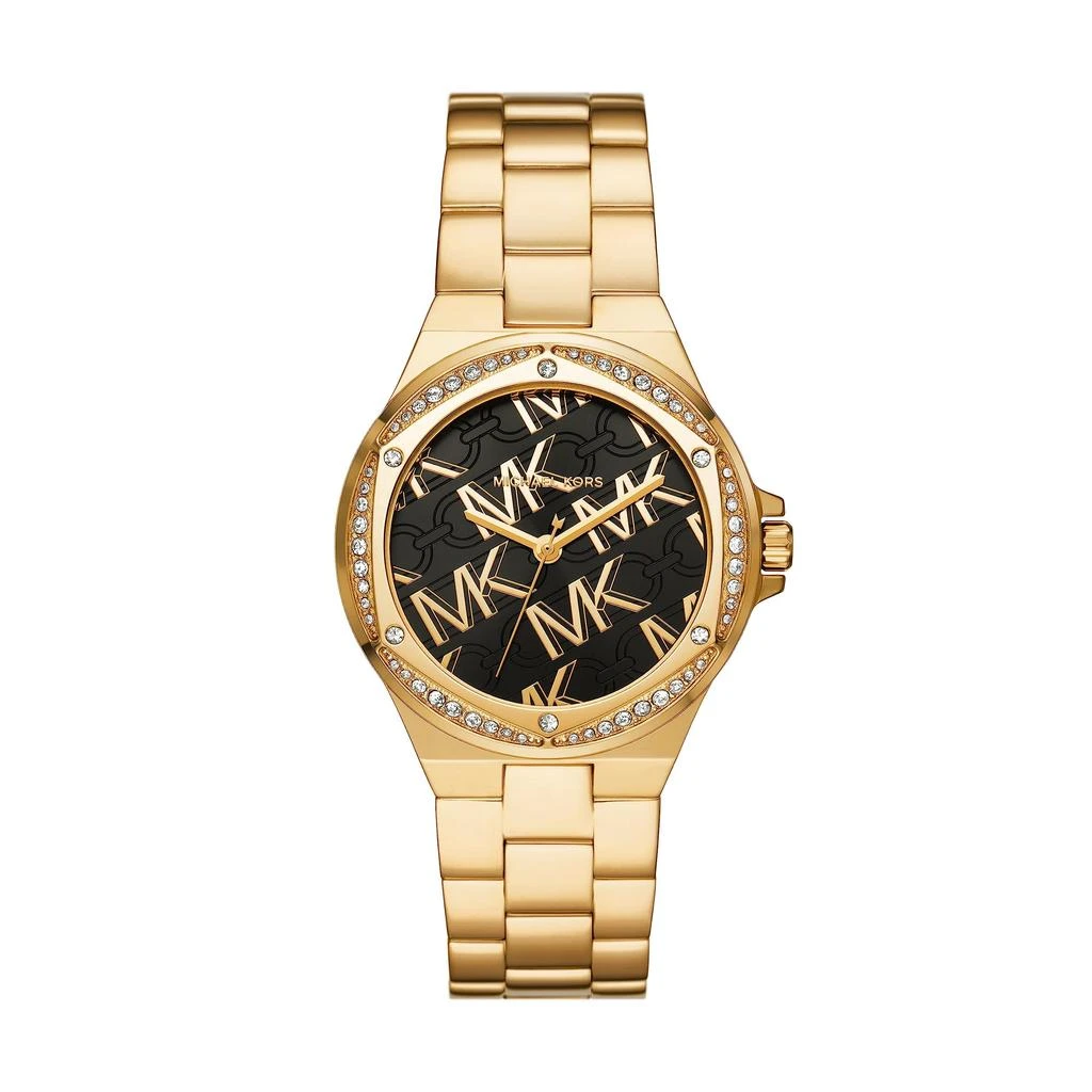 商品Michael Kors|MK7404 - Lennox Three-Hand Gold-Tone Stainless Steel Watch,价格¥1837,第1张图片