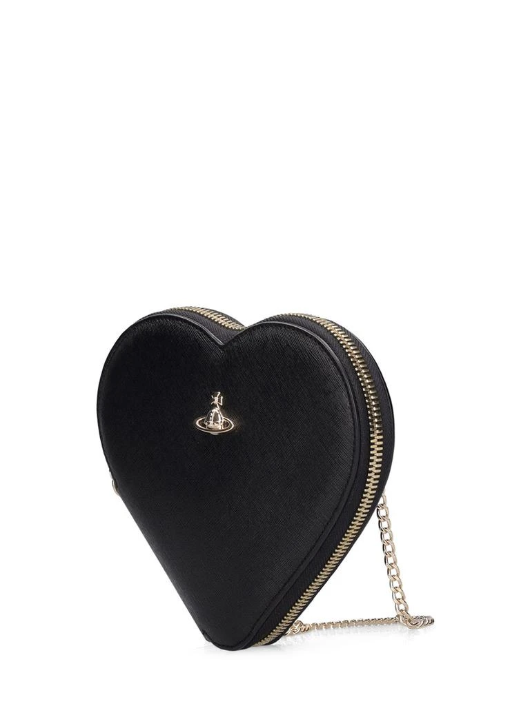商品Vivienne Westwood|New Heart Saffiano Leather Shoulder Bag,价格¥2125,第2张图片详细描述