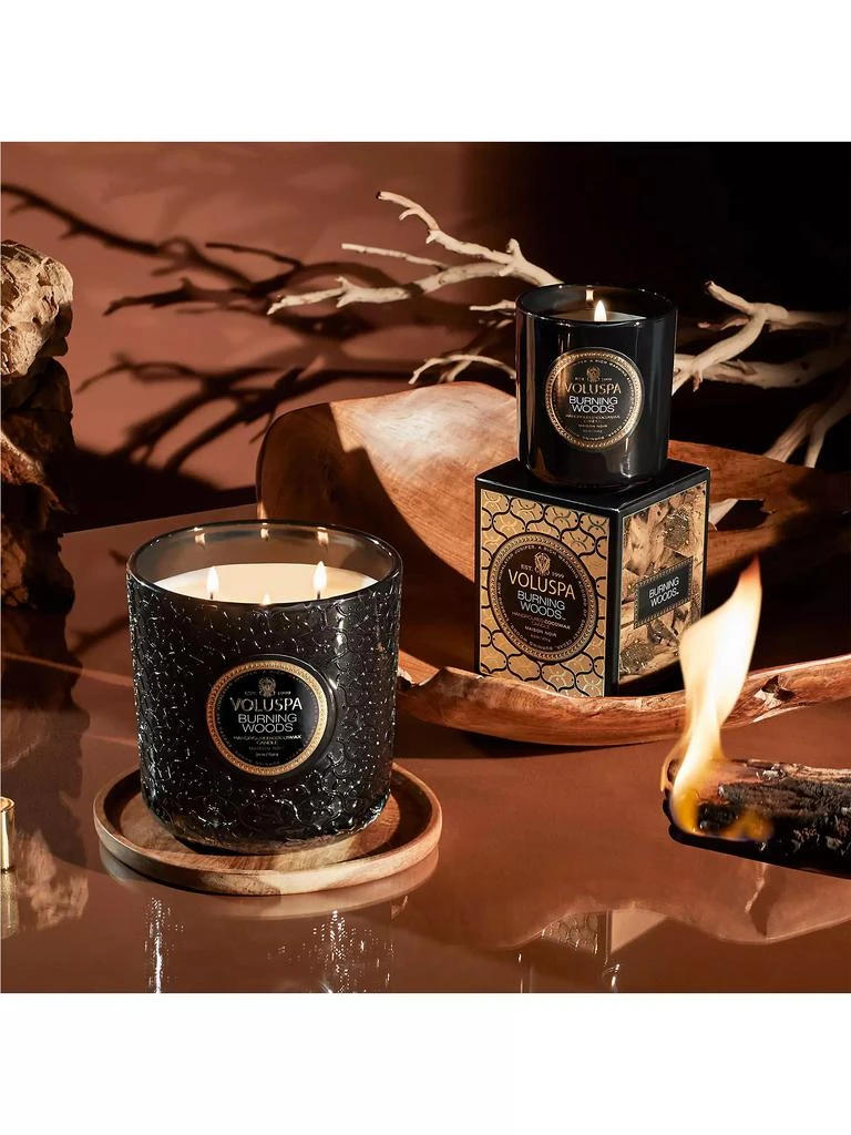 商品Voluspa|Burning Woods Luxe Candle,价格¥670,第4张图片详细描述