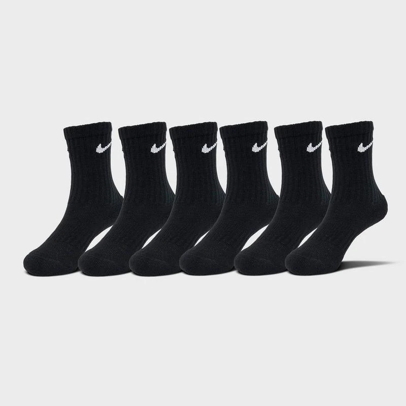 商品Jordan|Kids' Toddler Nike Dri-FIT Crew Socks (6-Pack),价格¥74,第1张图片