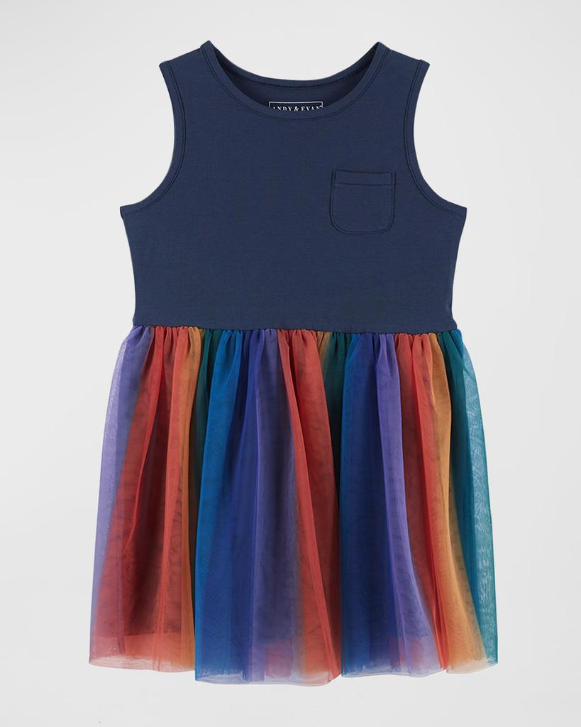 Girl's Sweatshirt W/ Combo Dress Set, Size 2-6X商品第4张图片规格展示