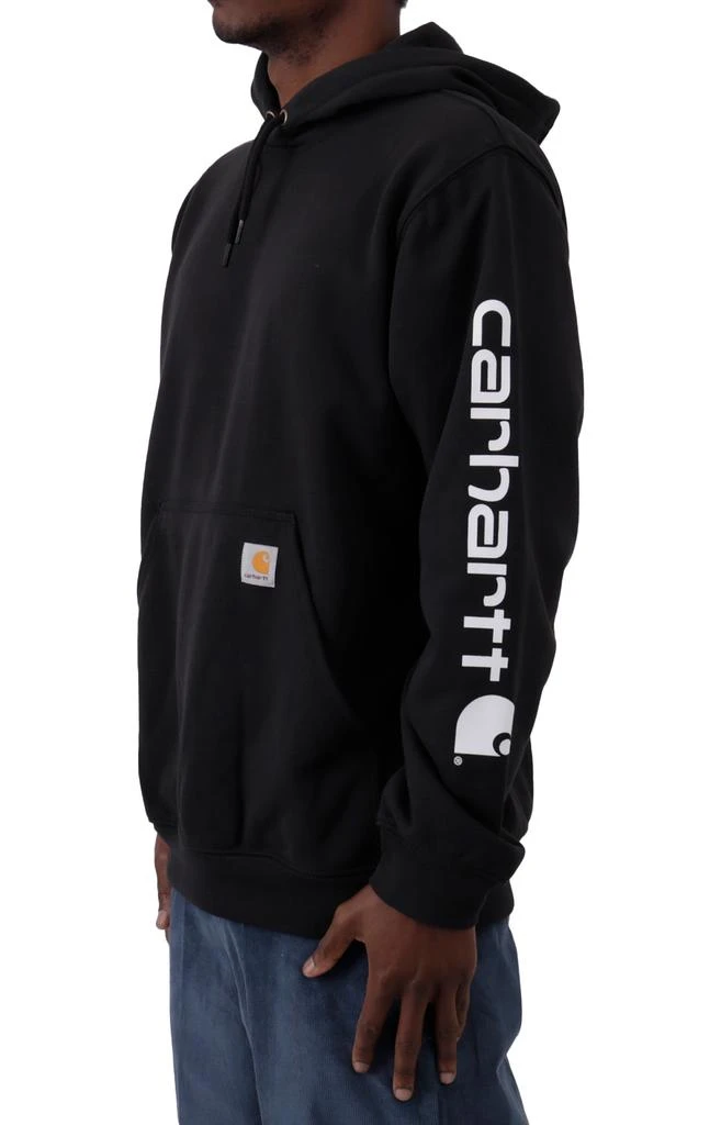 商品Carhartt|(K288) MW Signature Sleeve Logo Pullover Hoodie - Black,价格¥392,第2张图片详细描述