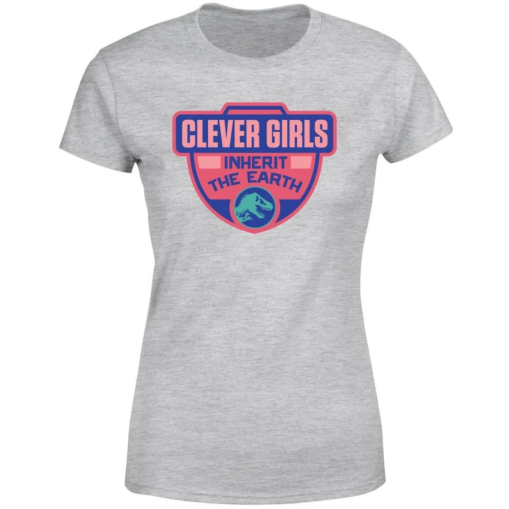 商品Jurassic Park|Jurassic Park Clever Girls Inherit The Earth Women's T-Shirt - Grey,价格¥170,第5张图片详细描述