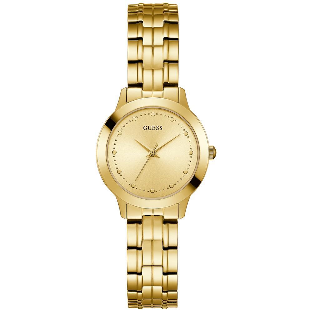 商品GUESS|Women's Gold-Tone Stainless Steel Bracelet Watch 30mm,价格¥743,第1张图片