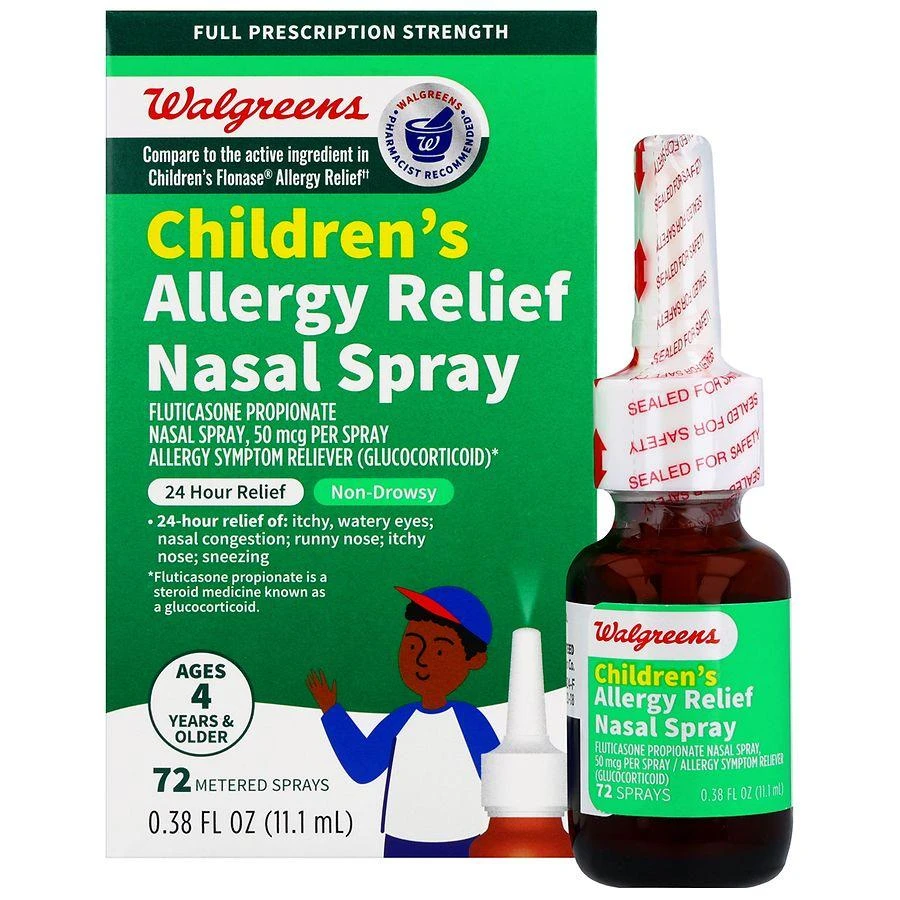商品Walgreens|Children's Allergy Relief Fluticasone Propionate Nasal Spray,价格¥111,第2张图片详细描述