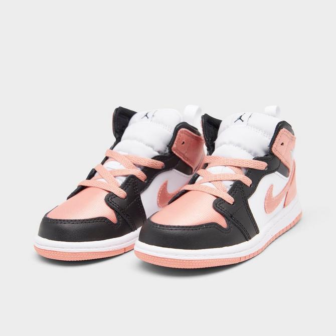 商品Jordan|Kids' Toddler Air Jordan 1 Mid Casual Shoes,价格¥410,第4张图片详细描述