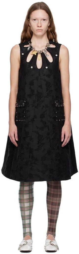 商品CHOPOVA LOWENA|Black Kicker Midi Dress,价格¥6194,第1张图片