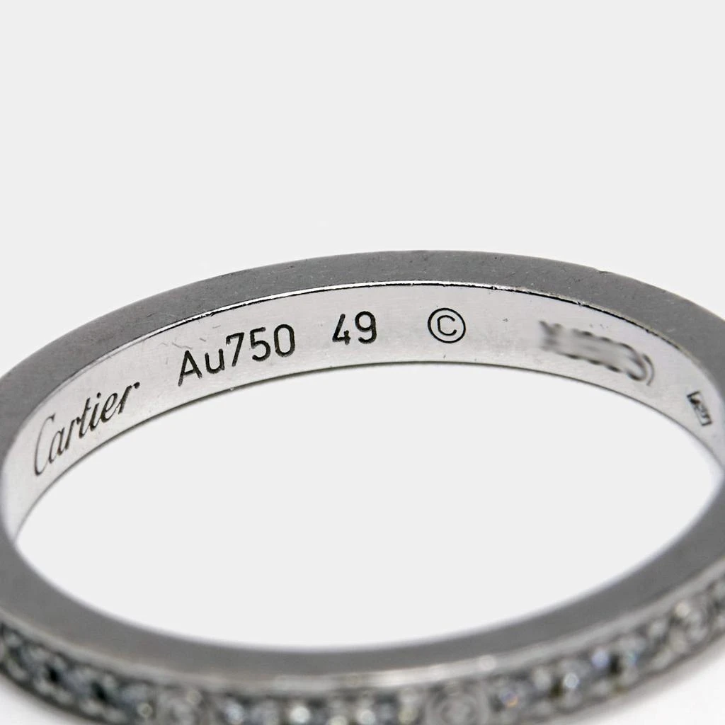 Cartier Love Diamond Ceramic 18K White Gold Set of 3 Band Ring Size 49 商品