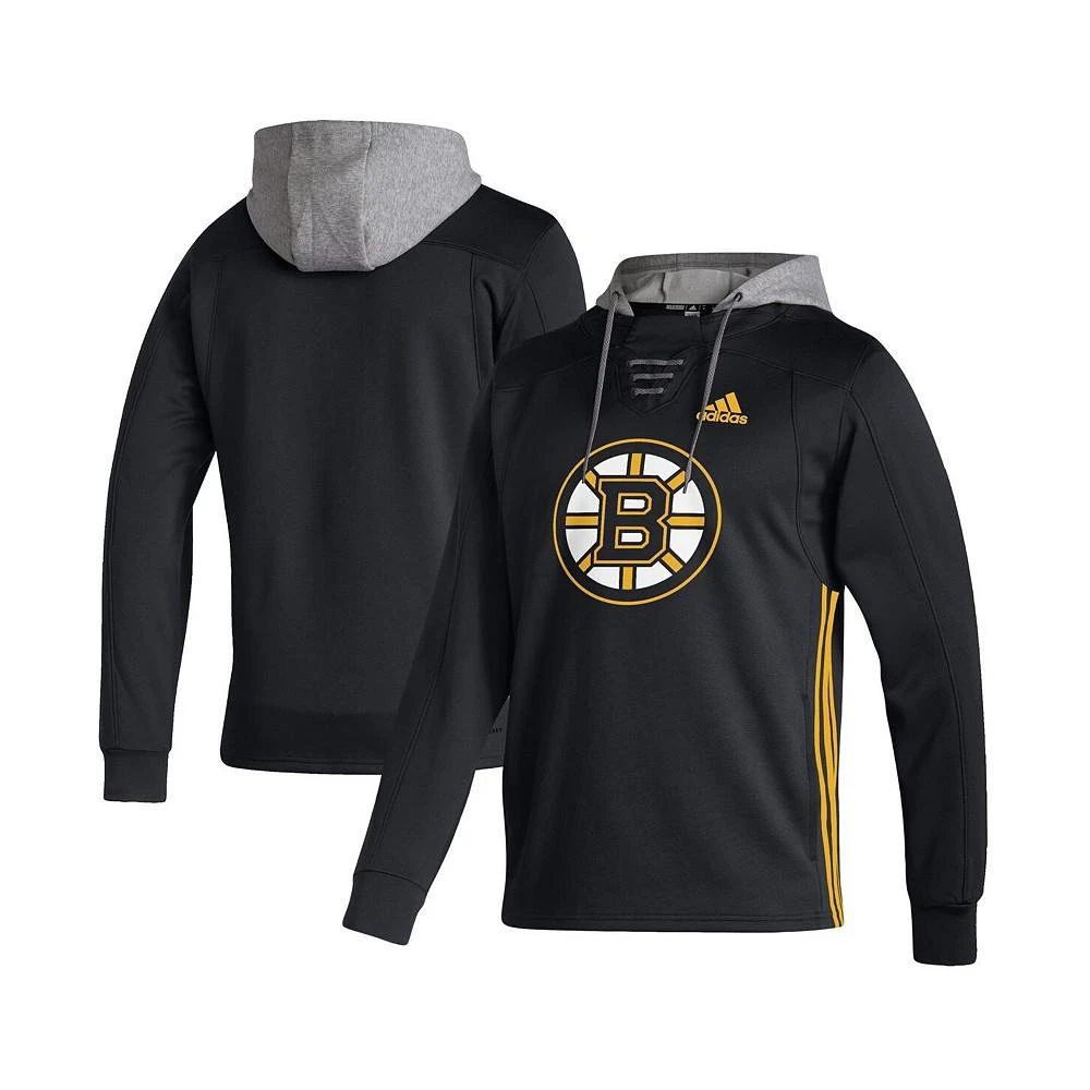 商品Adidas|Men's Black Boston Bruins Skate Lace AEROREADY Pullover Hoodie,价格¥745,第1张图片
