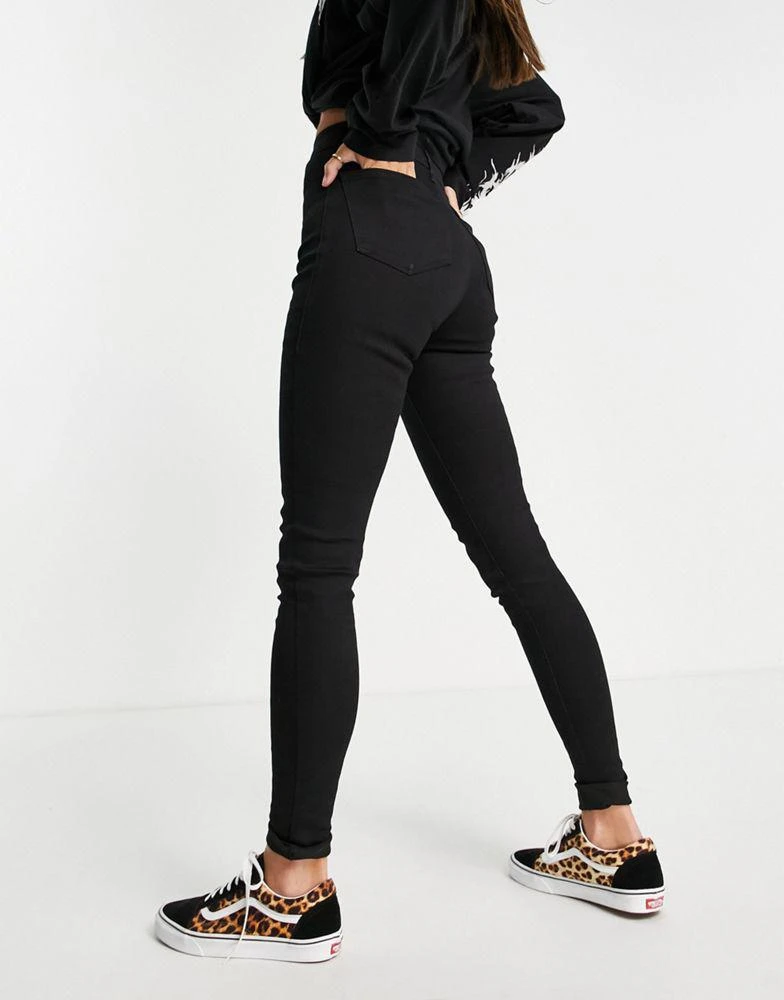 商品Topshop|Topshop Tall Joni jeans in black,价格¥209,第2张图片详细描述