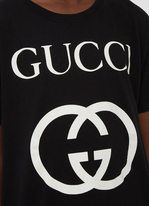 商品Gucci|Interlocking GG T-Shirt in Black,价格¥3392,第5张图片详细描述