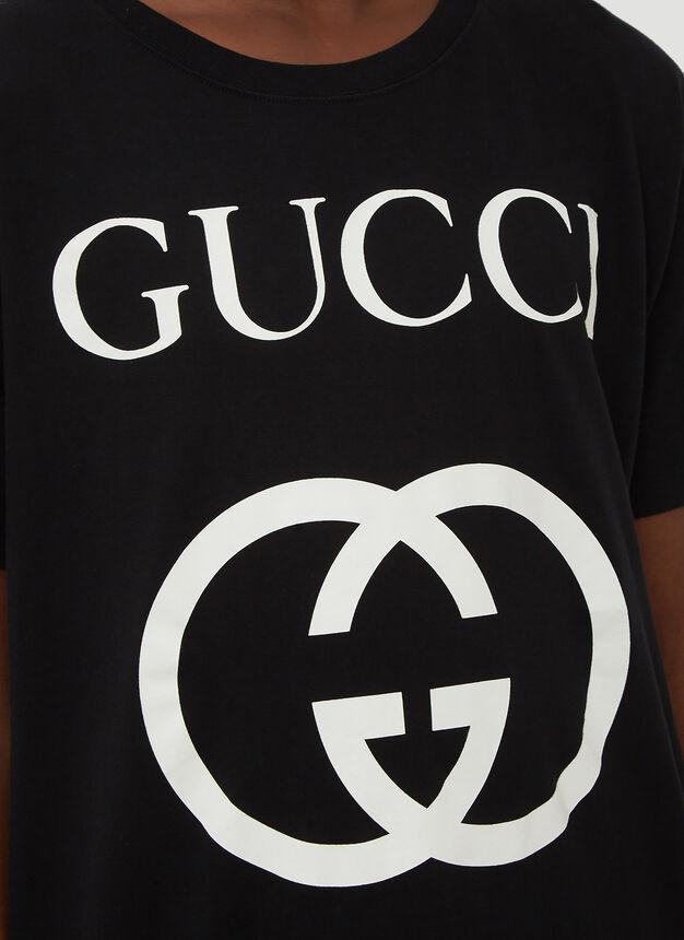 商品Gucci|Interlocking GG T-Shirt in Black,价格¥2712,第7张图片详细描述