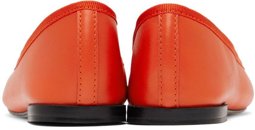 商品Repetto|Red Cendrillon Ballerina Flats,价格¥842,第2张图片详细描述