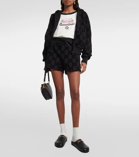 商品Gucci|Printed cotton jersey T-shirt,价格¥3995,第2张图片详细描述