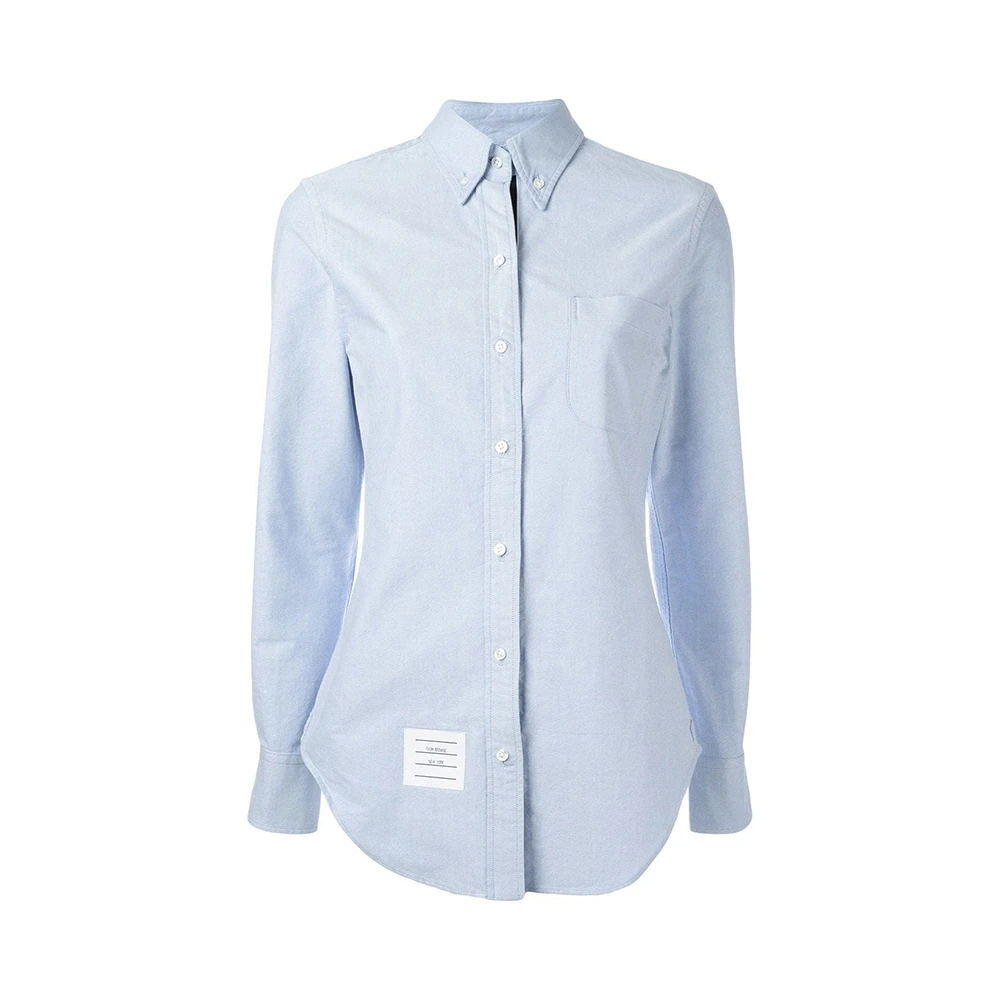 商品Thom Browne|THOM BROWNE 蓝色女士衬衫 FLL005E-00139-480,价格¥1950,第1张图片