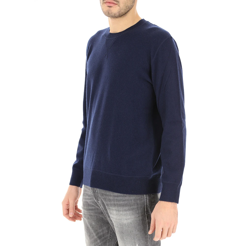 ZEGNA 男士深蓝色羊绒混纺圆领毛衣 VTH10-ZZ110-B09 商品