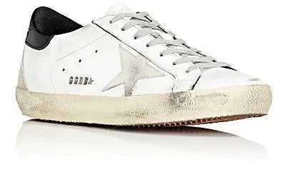 商品Golden Goose|巨星黑尾皮质麂皮小脏鞋Superstar Leather & Suede Sneakers,价格¥1999,第2张图片详细描述