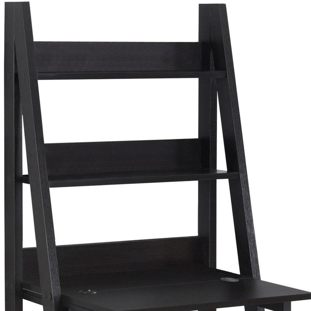 商品Homezia|19" Espresso Ladder Desk,价格¥3872,第3张图片详细描述