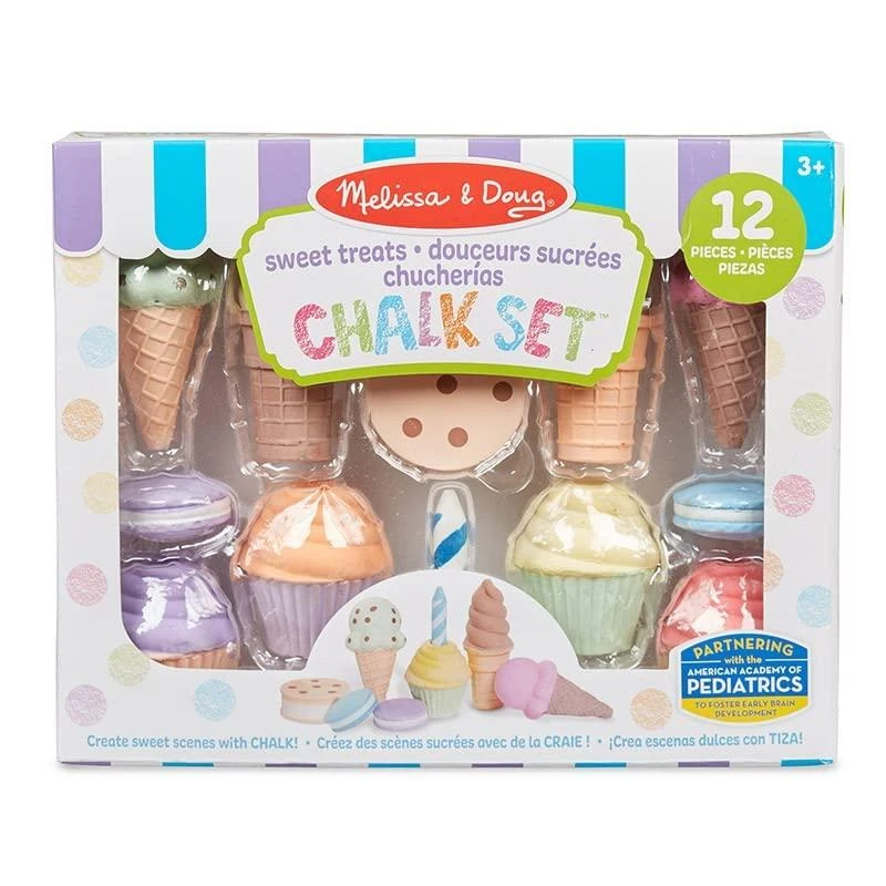 商品Melissa & Doug|Ice Cream & Cake Chalk Set,价格¥157,第1张图片