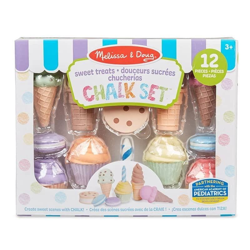 商品Melissa & Doug|Ice Cream & Cake Chalk Set,价格¥161,第1张图片