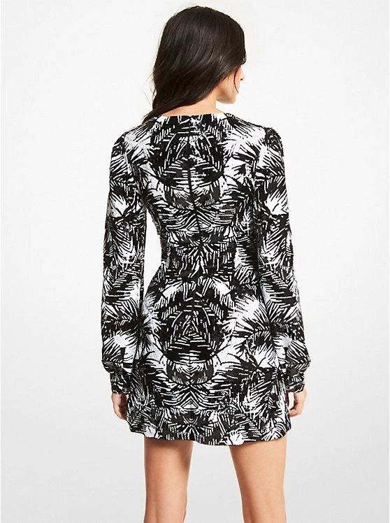 商品Michael Kors|Palm Sequined Tulle Mini Dress,价格¥1919,第2张图片详细描述