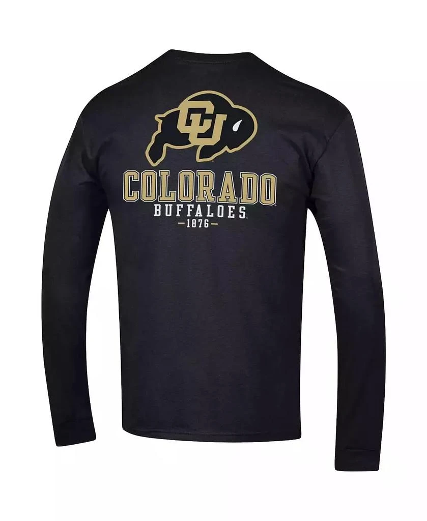 商品CHAMPION|Men's Black Colorado Buffaloes Team Stack Long Sleeve T-shirt,价格¥225,第2张图片详细描述