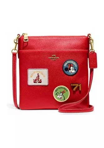 商品Coach|Disney X Coach Kitt Messenger Crossbody With Patches,价格¥1017,第1张图片