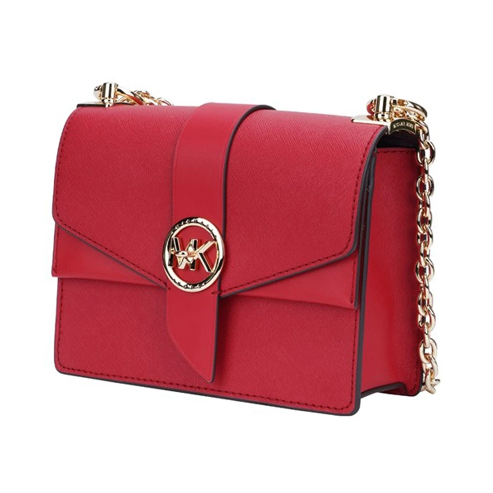 MICHAEL KORS 女士GREENWICH系列红色链条单肩斜挎包 32S1GGRC0L-CRIMSON 商品