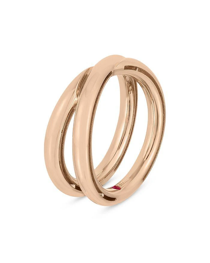 商品Roberto Coin|18K Rose Gold Bold Gold Polished Crossover Ring,价格¥6921,第2张图片详细描述