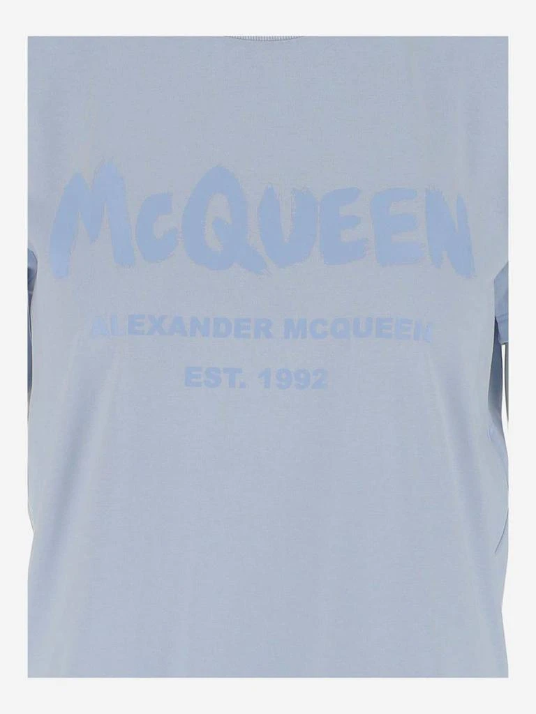 商品Alexander McQueen|ALEXANDER MCQUEEN MCQUEEN GRAFFITI PRINTED T-SHIRT,价格¥1385,第3张图片详细描述