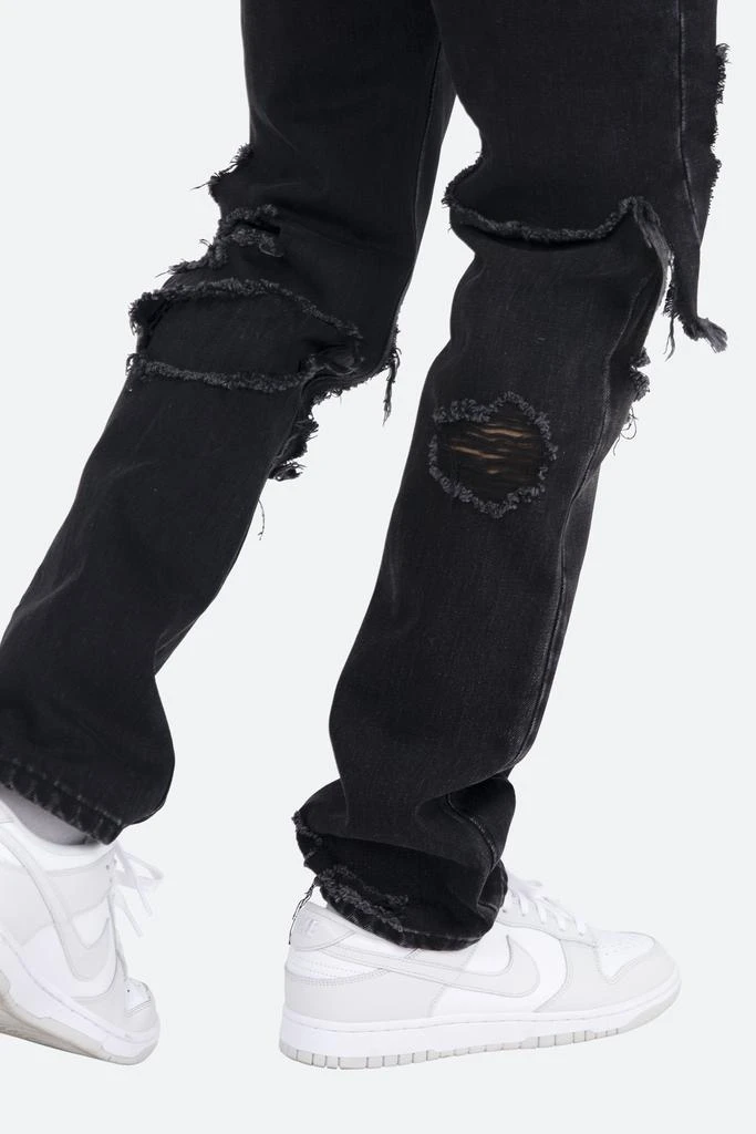 D264 Layered Straight Denim - Black/Black 商品