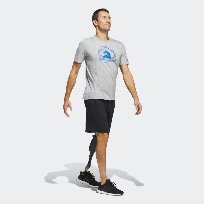 商品Adidas|Men's adidas Boston Marathon 2023 Logo Tee,价格¥89,第4张图片详细描述