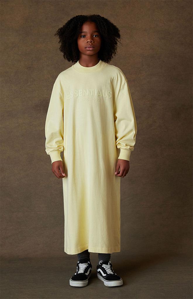Canary Long Sleeve T-Shirt Dress商品第2张图片规格展示