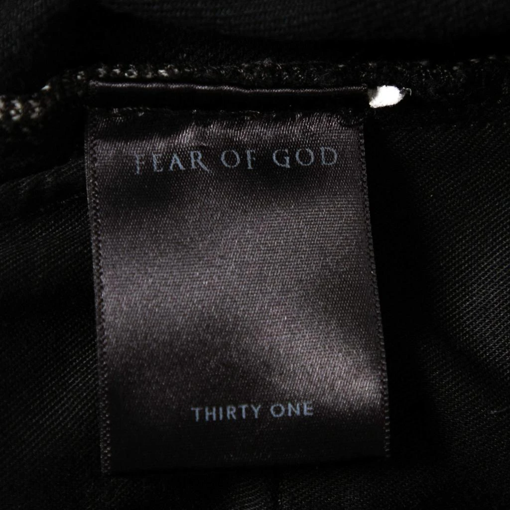 商品[二手商品] Fear of god|Fear of God Fourth Collection Black Distressed Zipped Hem Jeans M,价格¥5150,第5张图片详细描述