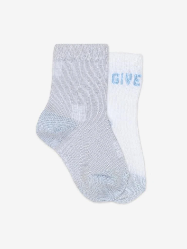 商品Givenchy|Givenchy Baby Boys 2 Pairs Of Socks Set in Blue,价格¥350,第1张图片