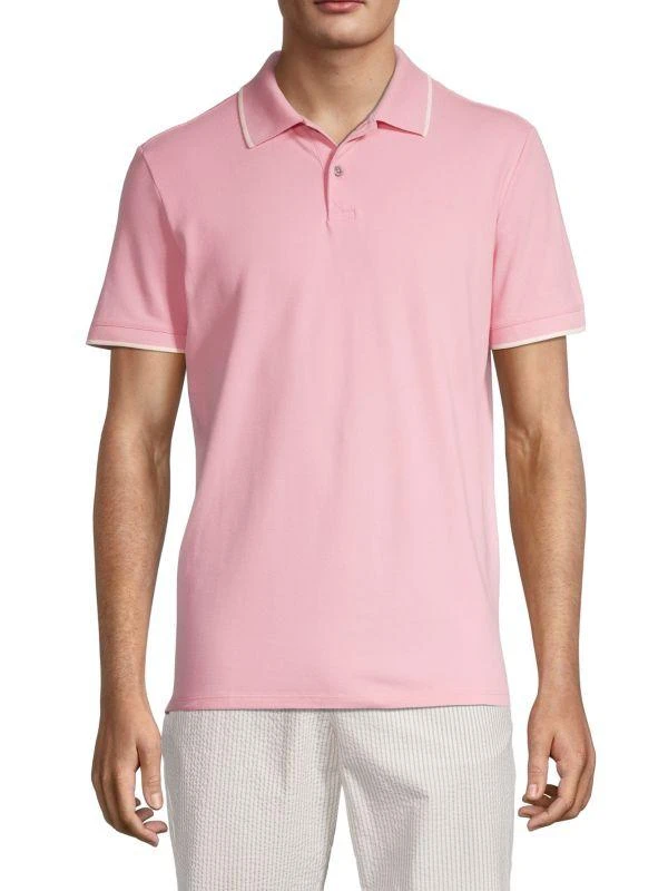 商品Calvin Klein|Pique Tipped Polo,价格¥158,第1张图片
