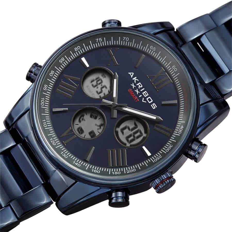 Akribos XXIV Quartz Blue Dial Mens Smart Watch AK1095BU商品第2张图片规格展示