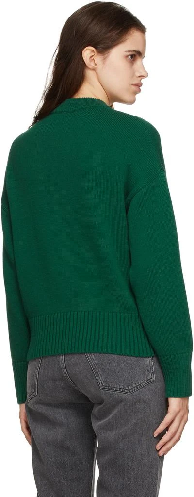 商品AMI|Green Oversize Ami de Cœur Sweater,价格¥2858,第3张图片详细描述