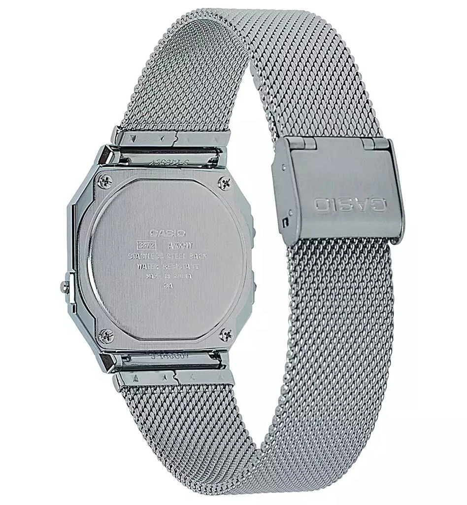 商品Casio|Unisex Digital Stainless Steel Mesh Bracelet Watch 35.5mm,价格¥492,第3张图片详细描述