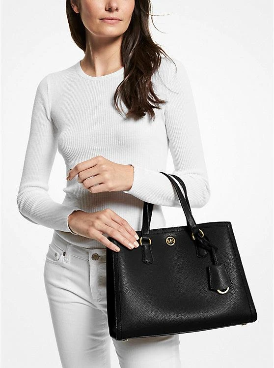 商品Michael Kors|Chantal Medium Pebbled Leather Satchel,价格¥2052-¥2927,第3张图片详细描述