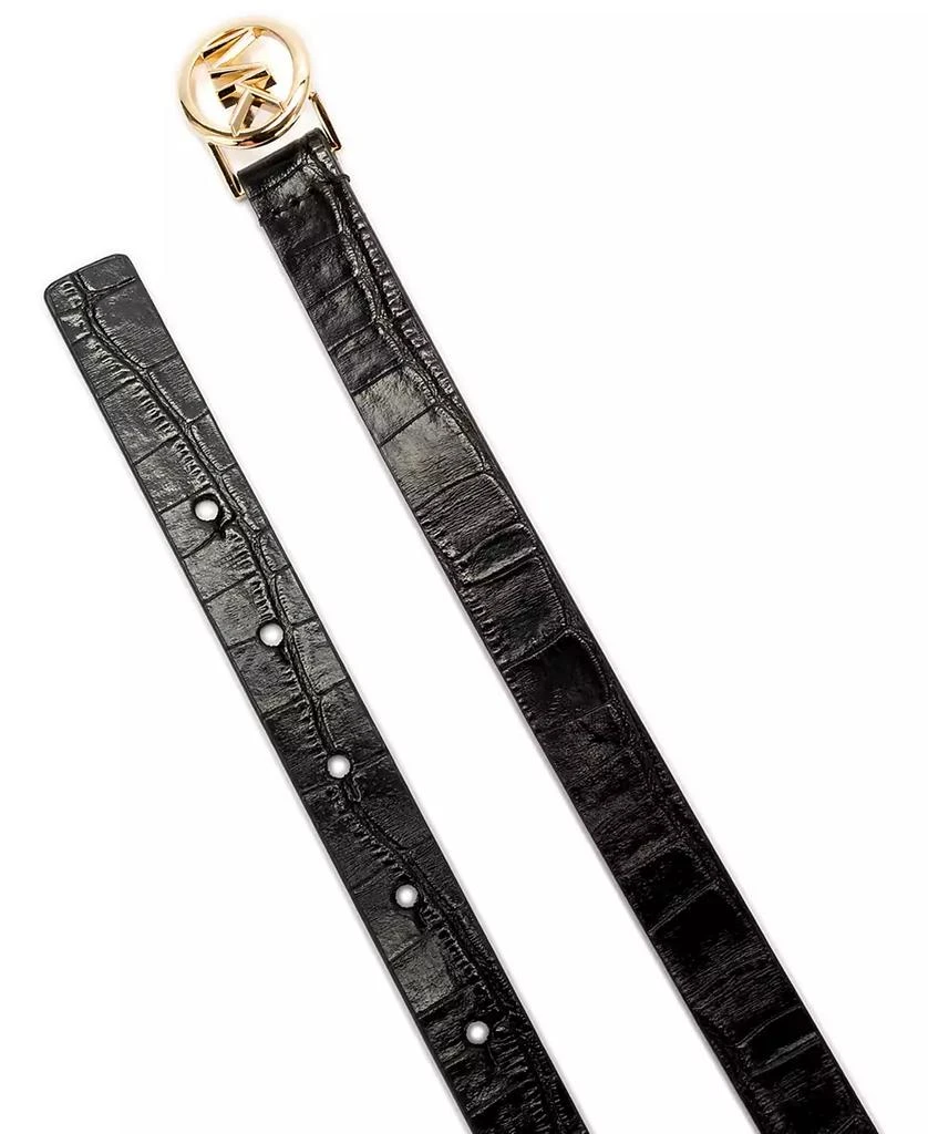 商品Michael Kors|Logo Skinny Leather Belt,价格¥370,第3张图片详细描述