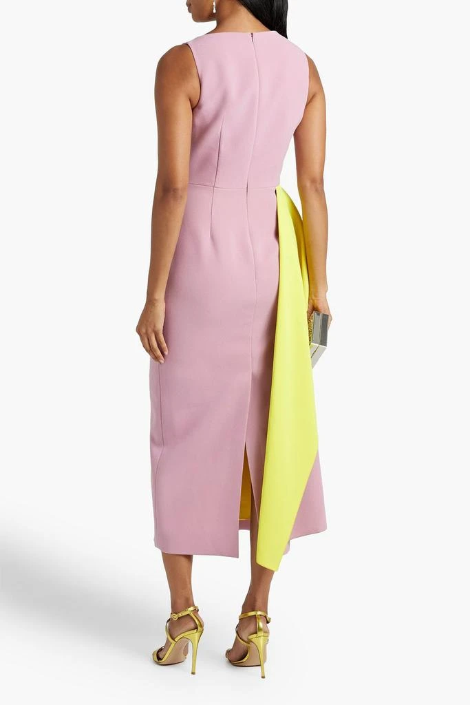 商品ROKSANDA|Calatrava draped two-tone crepe midi dress,价格¥5807,第3张图片详细描述