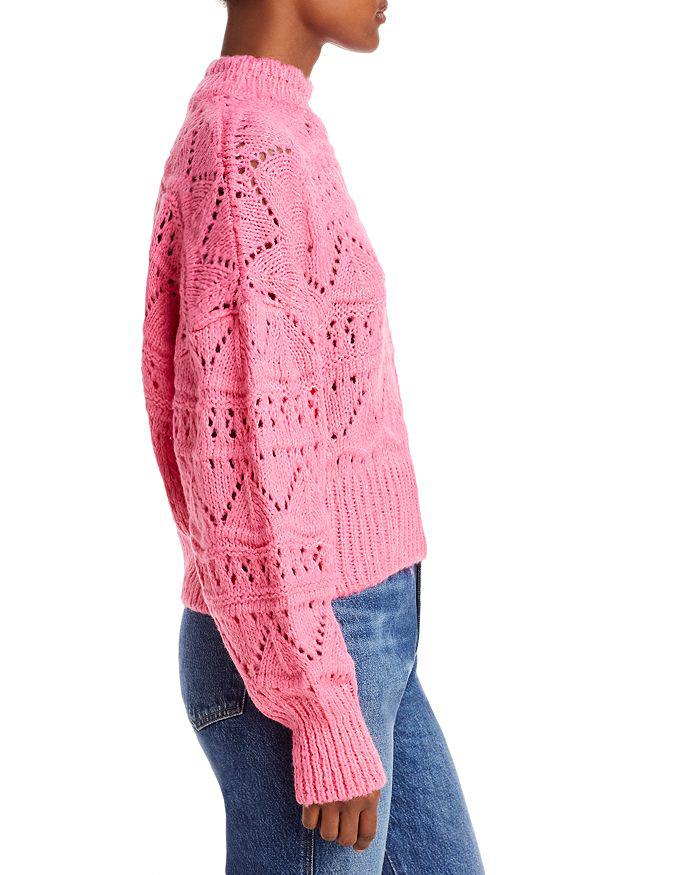 Pointelle Mock Neck Sweater - 100% Exclusive商品第4张图片规格展示