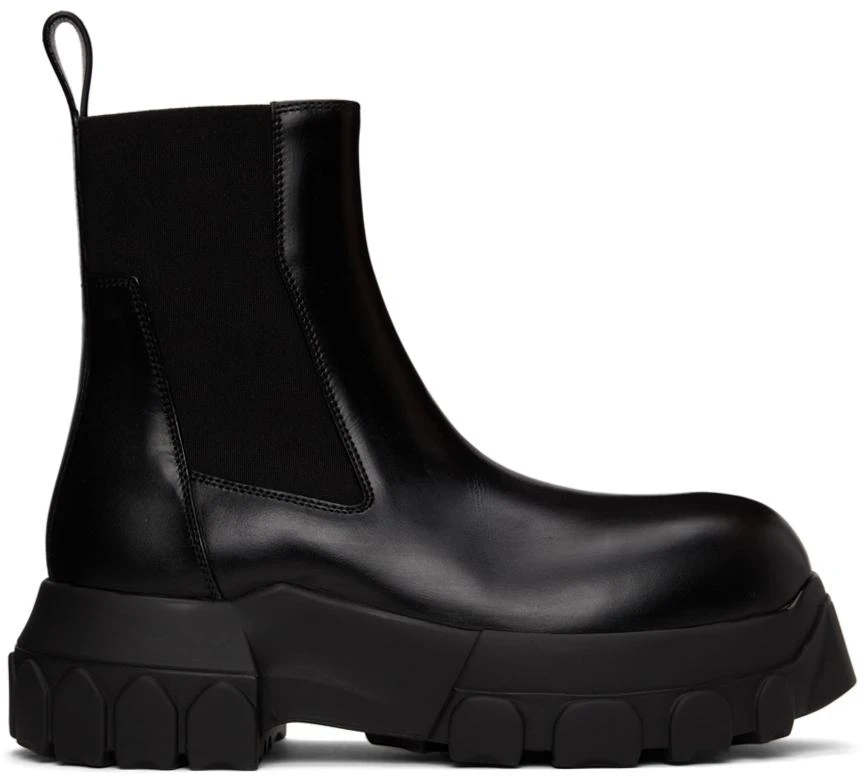 商品Rick Owens|Black Beetle Bozo Tractor Boots,价格¥4768,第1张图片