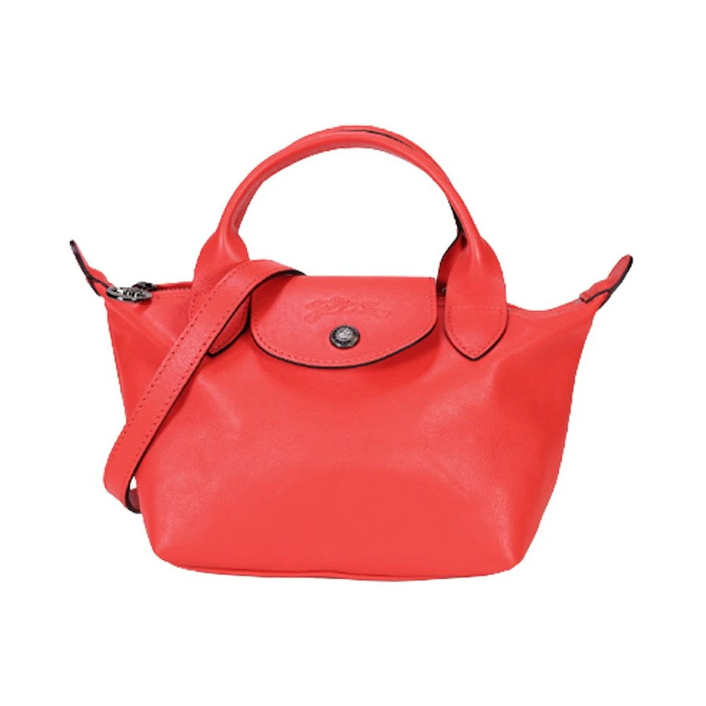 商品Longchamp|LONGCHAMP 女士粉红色绵羊皮mini手提斜挎包 1500757P56,价格¥1803,第1张图片